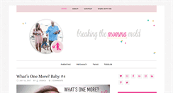 Desktop Screenshot of breakingthemommamold.com