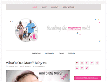 Tablet Screenshot of breakingthemommamold.com